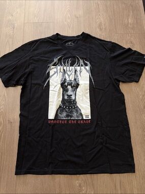 Sullen Mugshot Tee Black Doberman Graphic - Protect The Pack